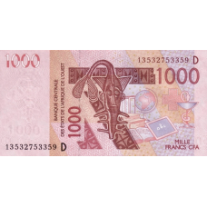 P415Dm Mali - 1000 Francs Year 2013